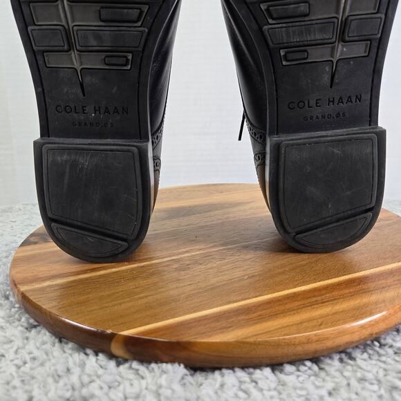 Cole Haan Jefferson Grand Os Black Cap Toe Brogue Oxford Dress Shoe Mens 10.5 M - Picture 11 of 13